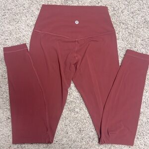 Lululemon High-Waisted Leggings

Size: 4

Color: Mulled Wine